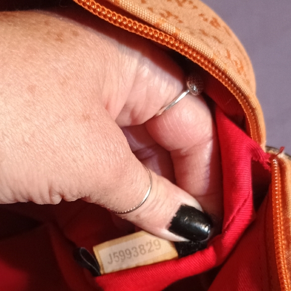 Dooney & Bourke Tan and Brown Shoulder Bag - Picture 5 of 9